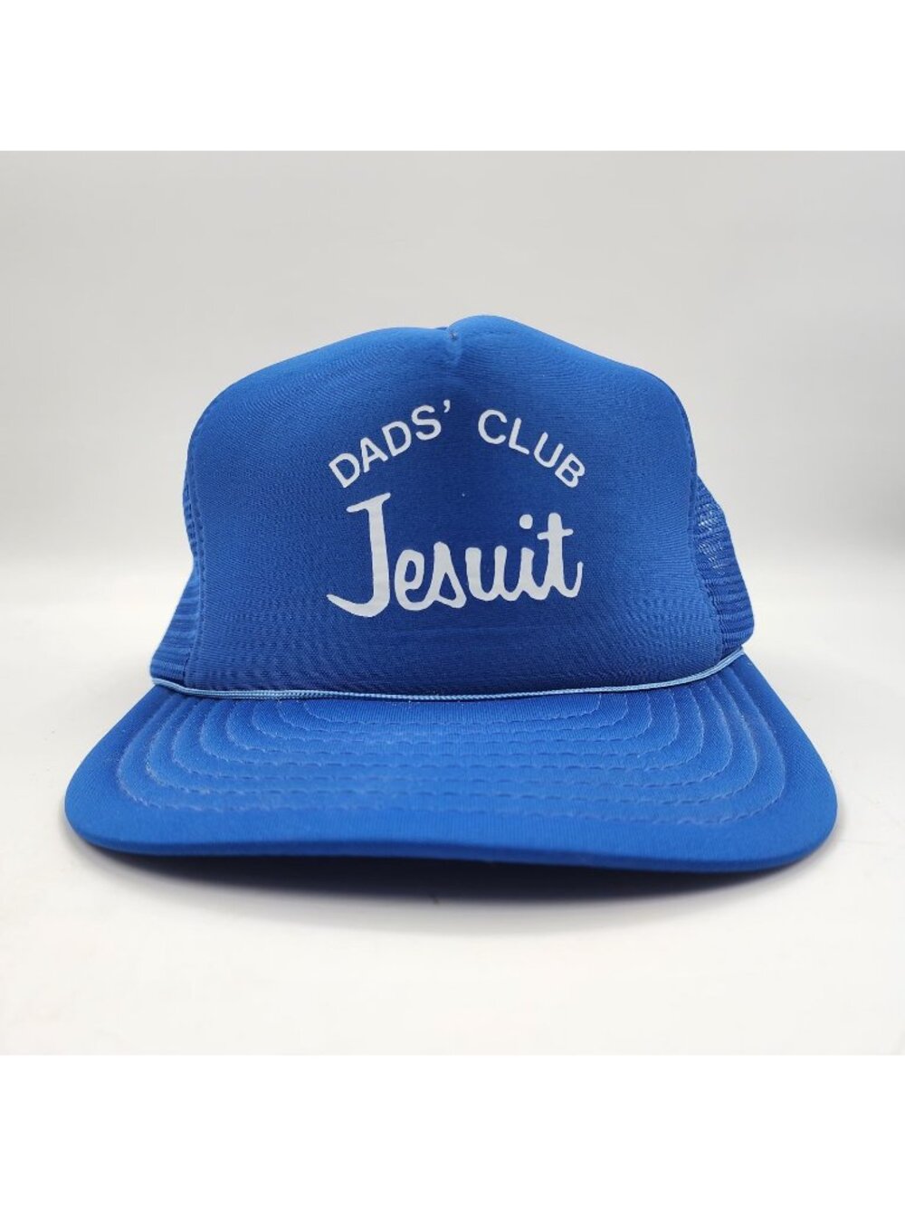 Vintage Dads Club Jesuit Snapback Mesh Trucker Hat Cap Blue Mens One Size